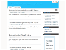 Tablet Screenshot of konicadriver.com